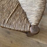 Rustic straw chair