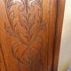 Paire de portes d'armoire en chêne