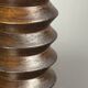 Midcentury brutalist wood turned side table, Charles Dudouyt style, 1950s