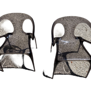 Pair of chairs "ava" bridge by Song Wen Zhong for roche bobois