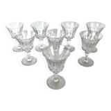 8 baccarat piccadilly model red wine glasses