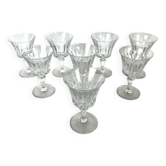 8 verres à vin rouge baccarat modèle piccadilly