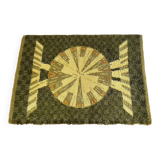 Grand tapis vert Mid Century Rya / moquette