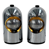 Pair of chrome Selene lamps by ABM, 1960