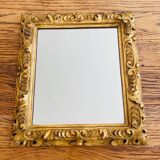 Antique gilded mirror 27x24cm