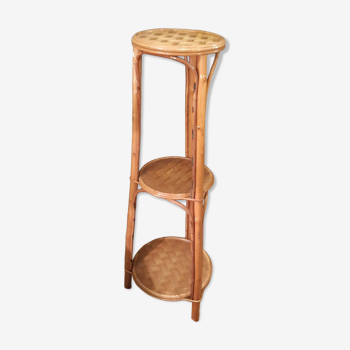 Rattan side table