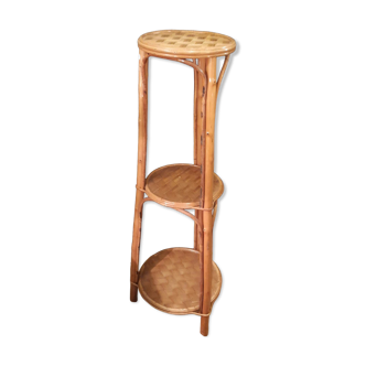 Rattan side table