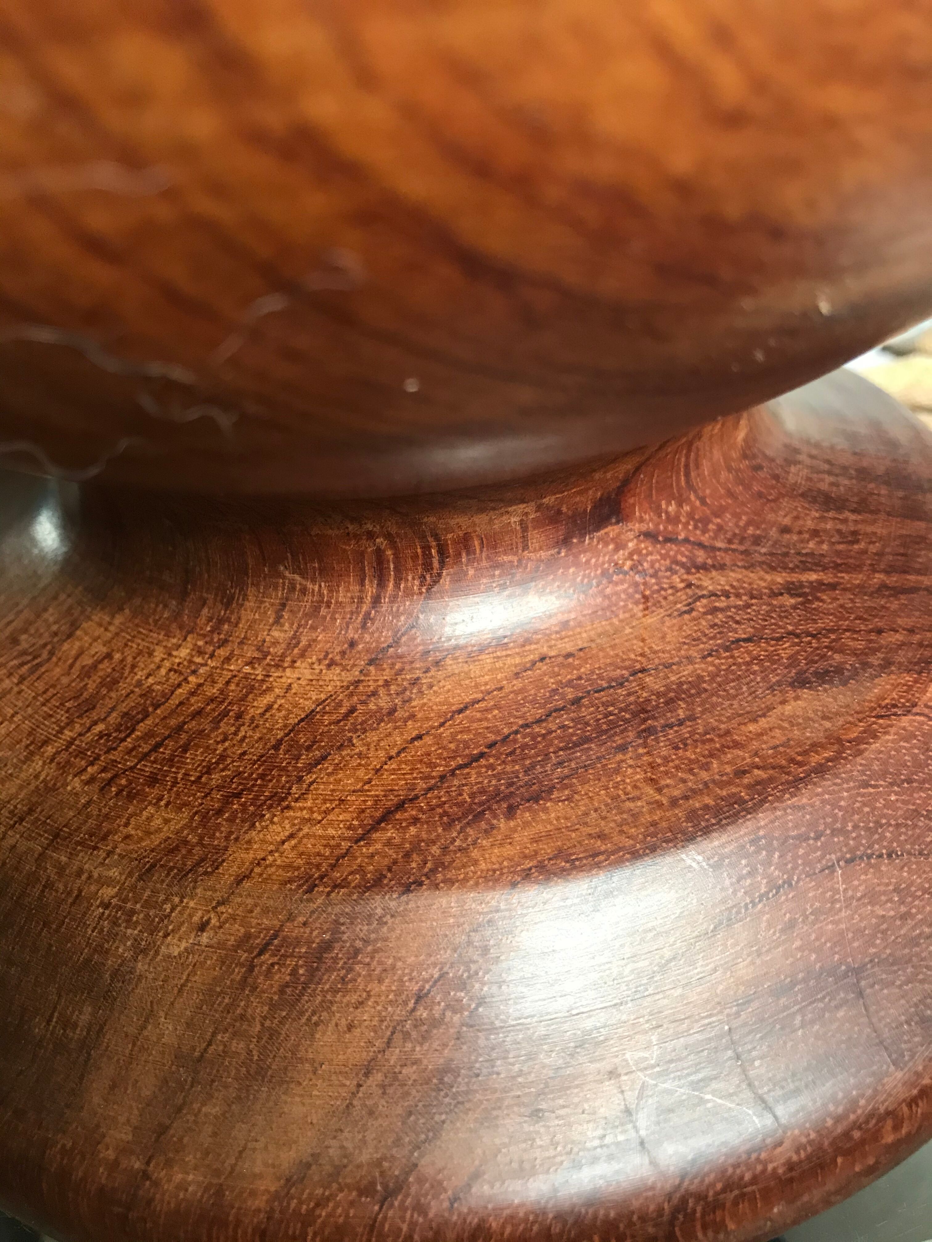 Exotic wooden lamp 48cm