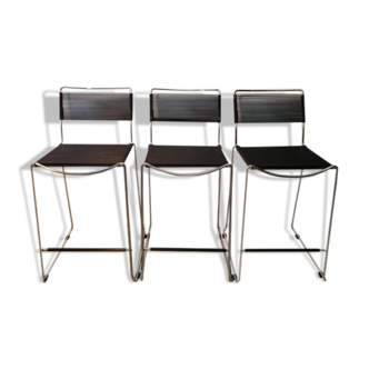 High stools Spaghetti dark gray design Giandomenico Belloti , edit by Alias