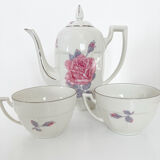 Teapot and porcelain cups set