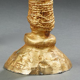 Pair of gilded bronze candle holders in gilded bronze - Pierre Casenove- Fondica 1991