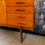 Varnished mahogany enfilade 1960