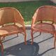 Pair of Caned Armchairs Retro – Bamboo Style / Vintage Chic retro signed Grange