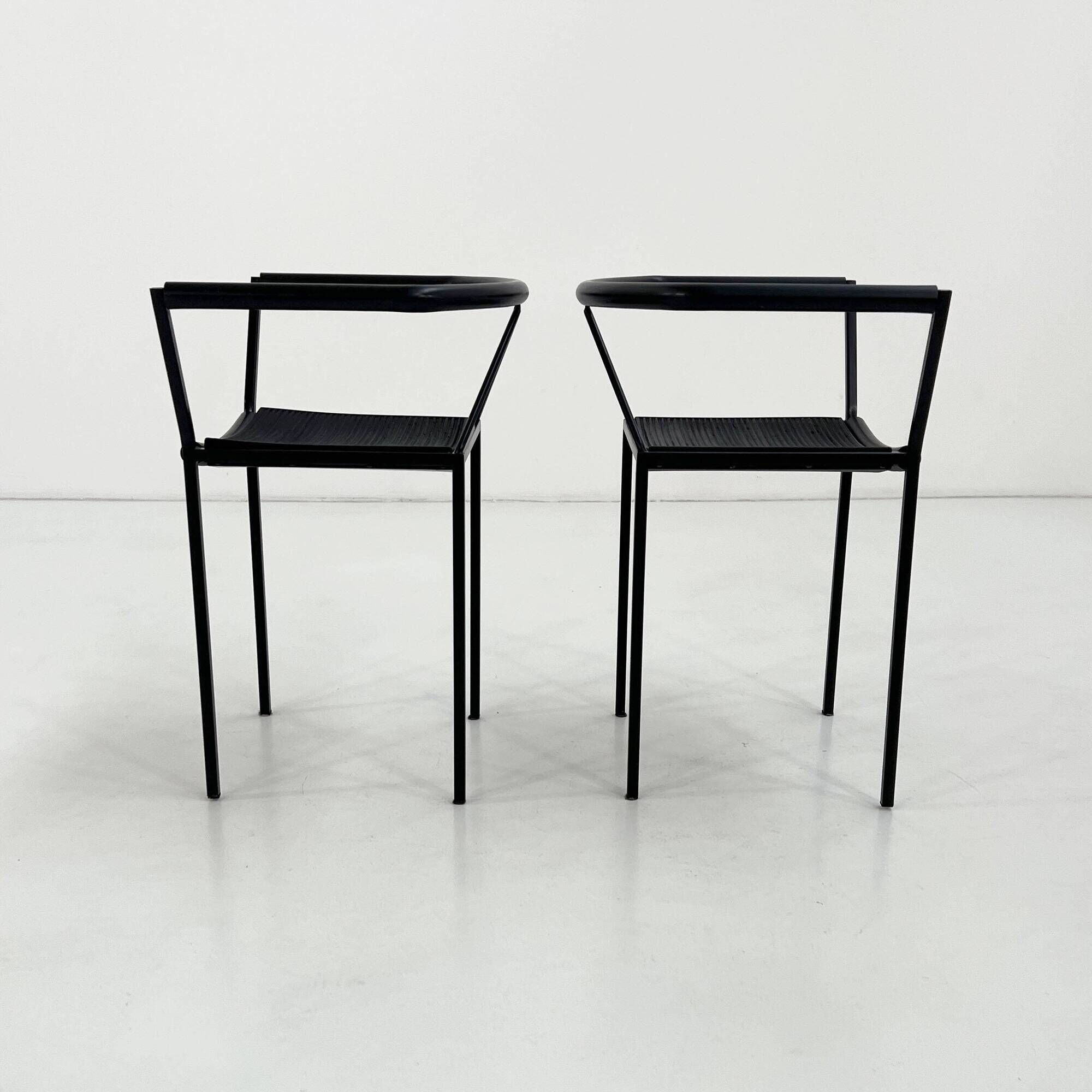 Set of 4 Poltroncina Chairs by Maurizio Peregalli for Zeus Noto, 1980