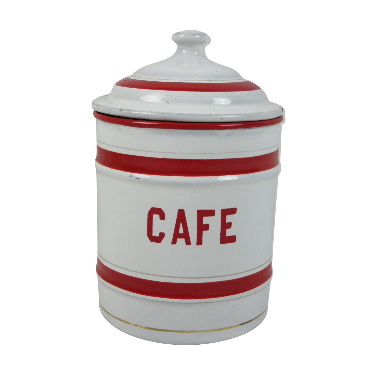 Pot à épices Café en tôle émaillée St Servais