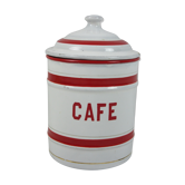 Pot à épices Café en tôle émaillée St Servais