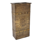 Umbrella stand, brass, 1890s ca, English