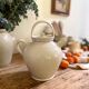 Antique Digoin earthenware teapot