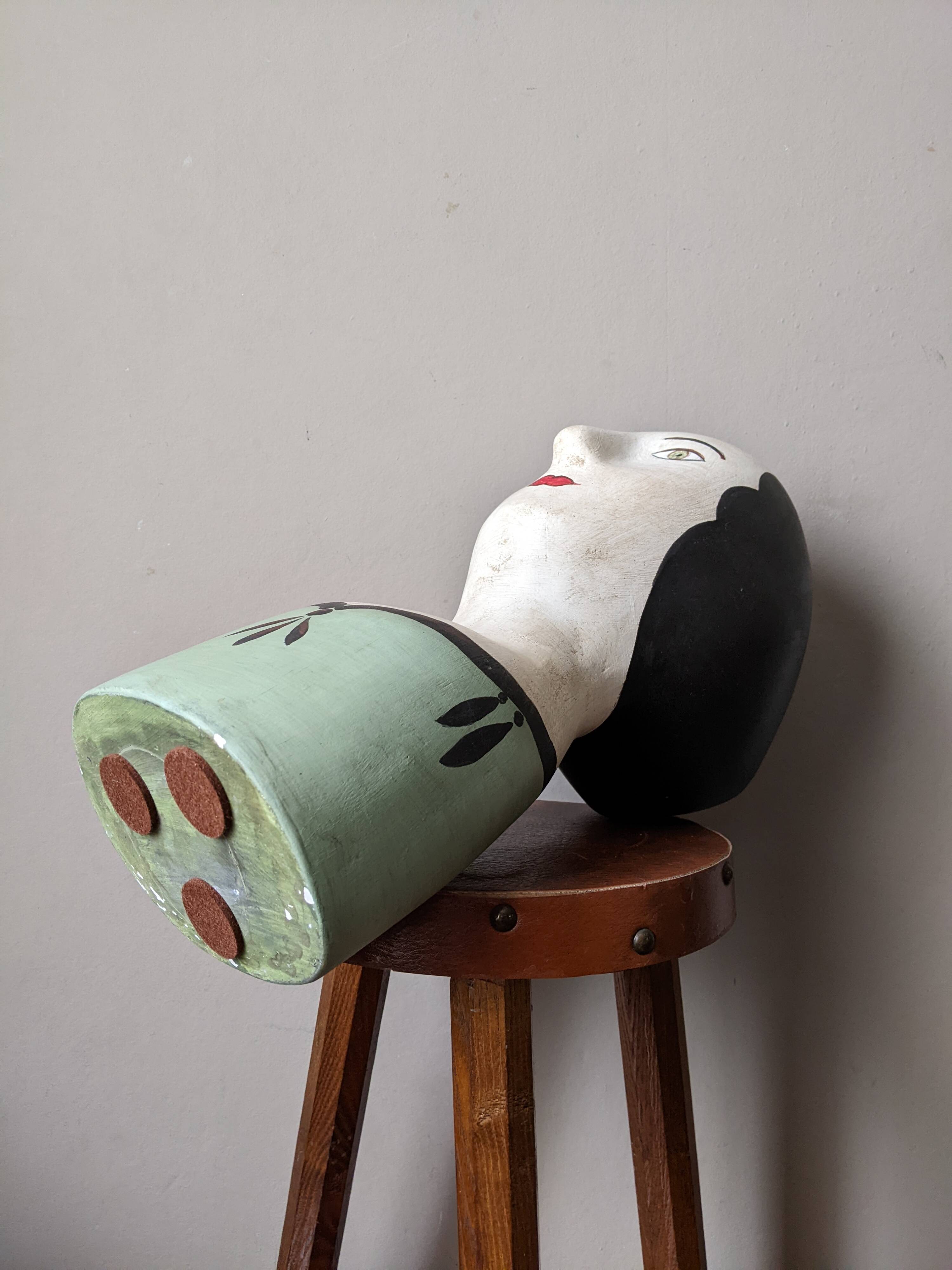 Ceramic marotte handmade bohemian country decoration