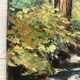 Huile sur panneau forêt vintage