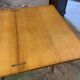 Vintage table oak feet compass
