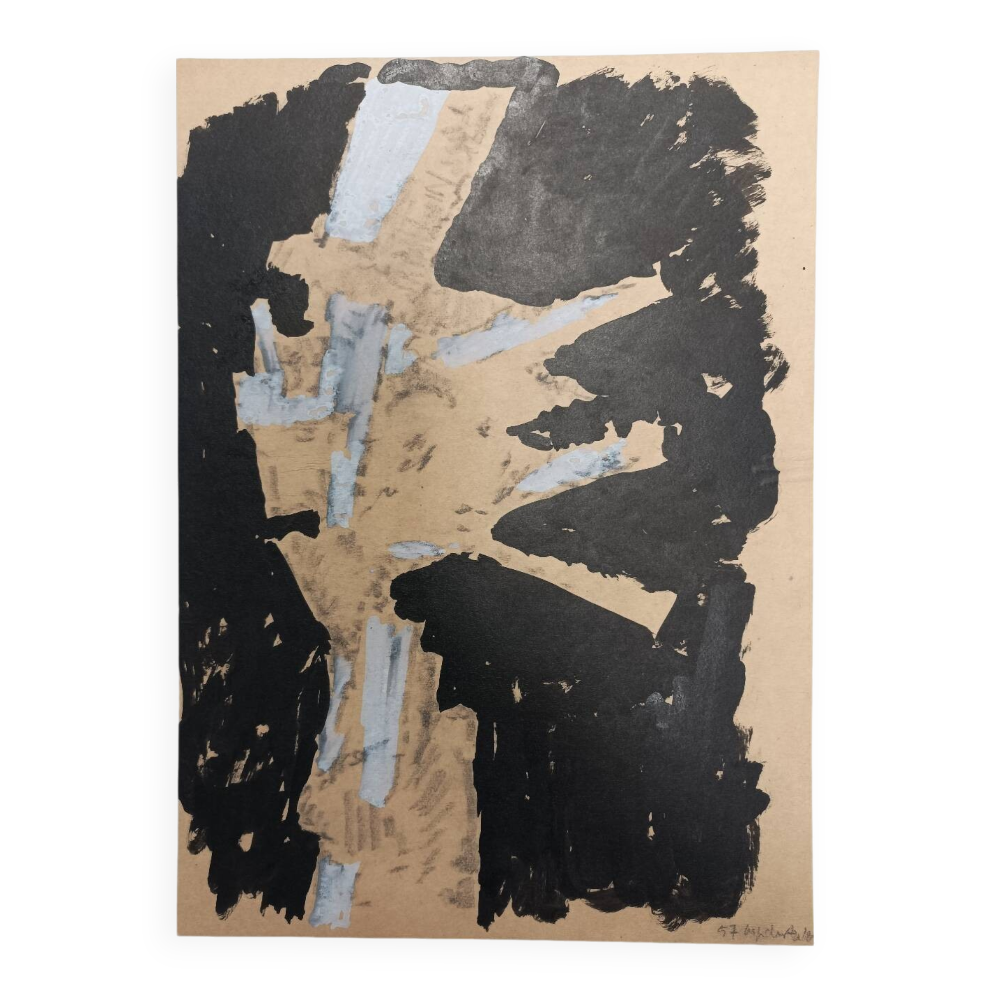 Marie-Paule Duault, abstract drawing, 1957