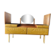 Vintage velvet dressing table, Roger Landeau, 1970