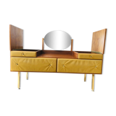 Vintage velvet dressing table, Roger Landeau, 1970