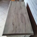 1920s low cabinet in white patinated pine