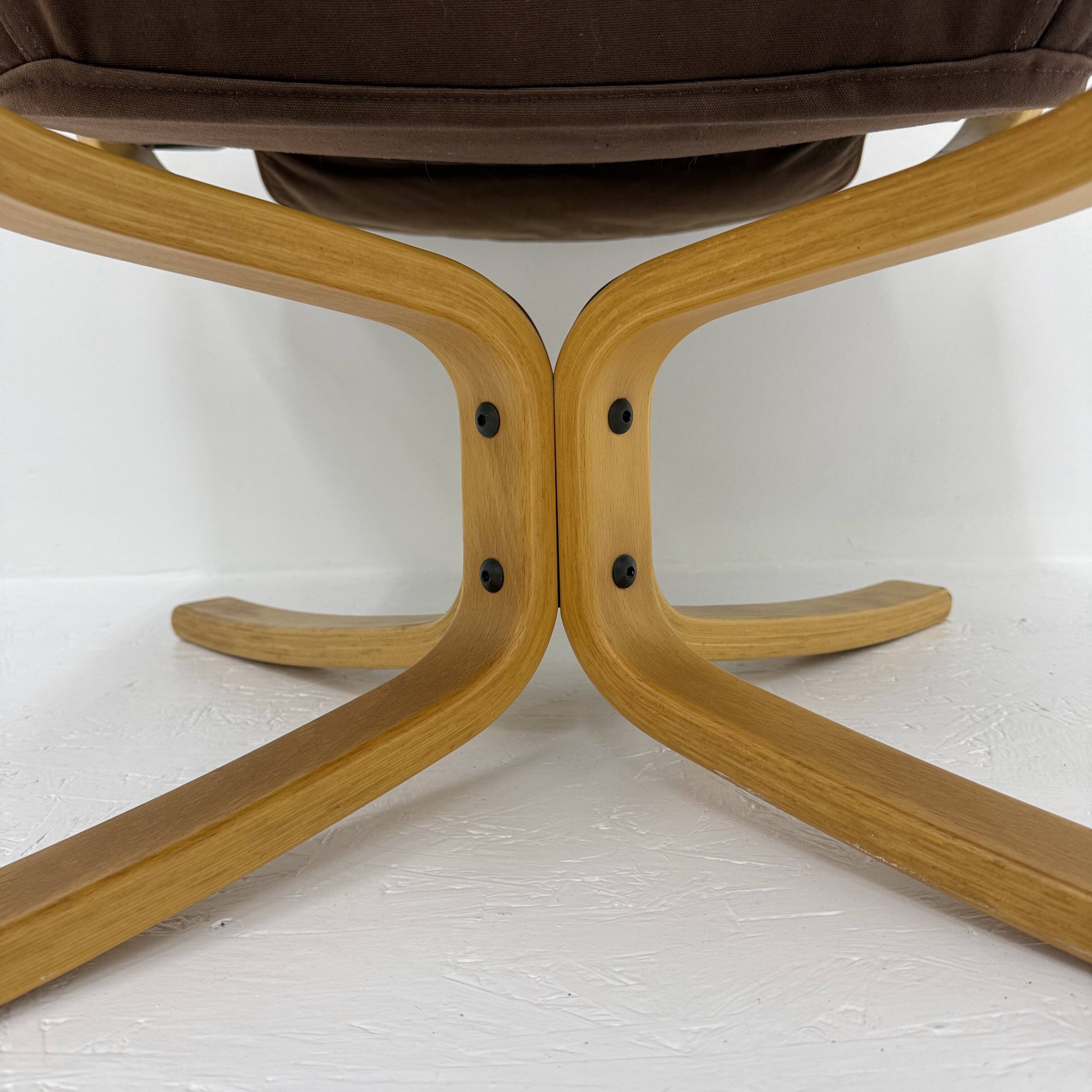 Falcon Leather Lounge Chair by Sigurd Ressel for Vatne Møbler, 1970s