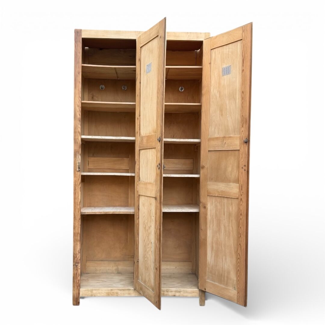 Vintage wooden wardrobe from 1940.