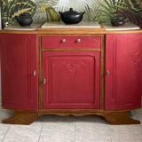 Raspberry art deco buffet