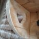 Étagère murale en bois brut