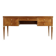Midcentury Italian Desk In Walnut, Brass And Glass.