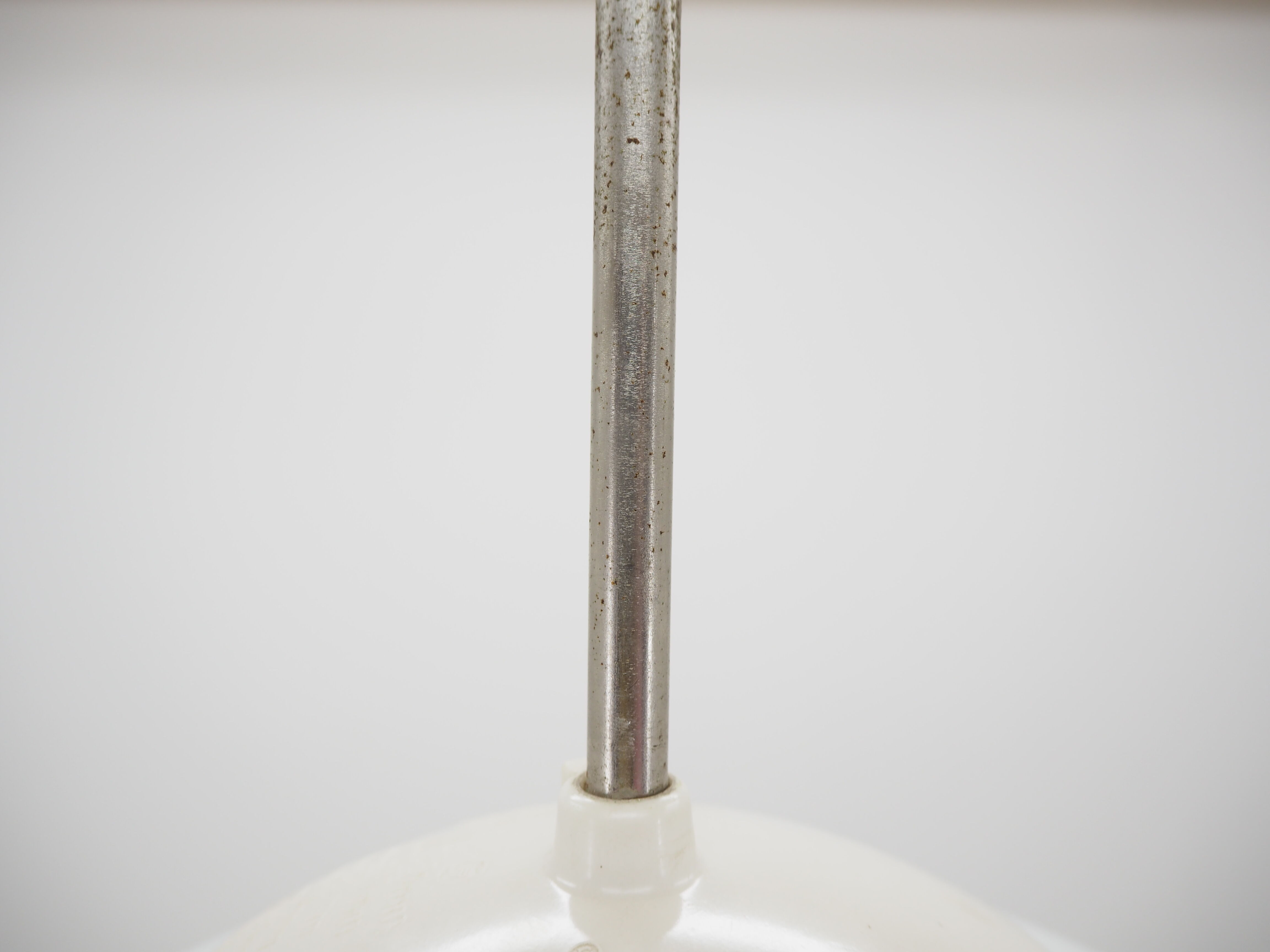 Midcentury Glass and White Bakelite Chandelier, Czechoslovakia, 1960s