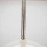 Midcentury Glass and White Bakelite Chandelier, Czechoslovakia, 1960s