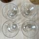 Ensemble de 4 coupes à champagne vintage sur pieds bas