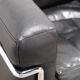 LC2 armchair in black leather – Design Le Corbusier, Pierre Jeanneret & Charlotte Perriand, 60s