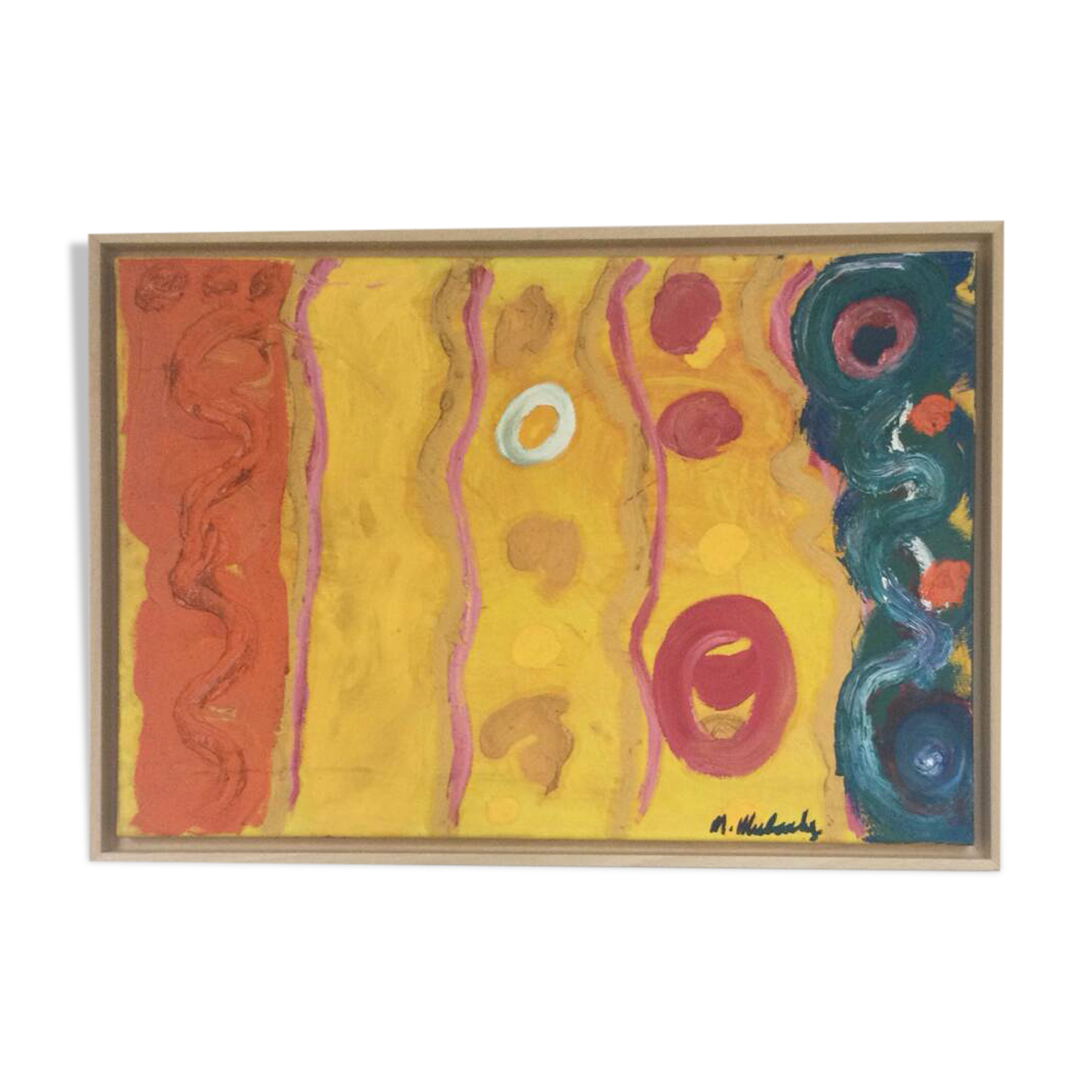 Oil on canvas by michael mulcahy (1952)