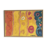 Oil on canvas by michael mulcahy (1952)
