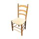 Wood and straw chair