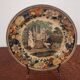 Old talking plate Creil Montereau Louis Lebeuf & Thibault