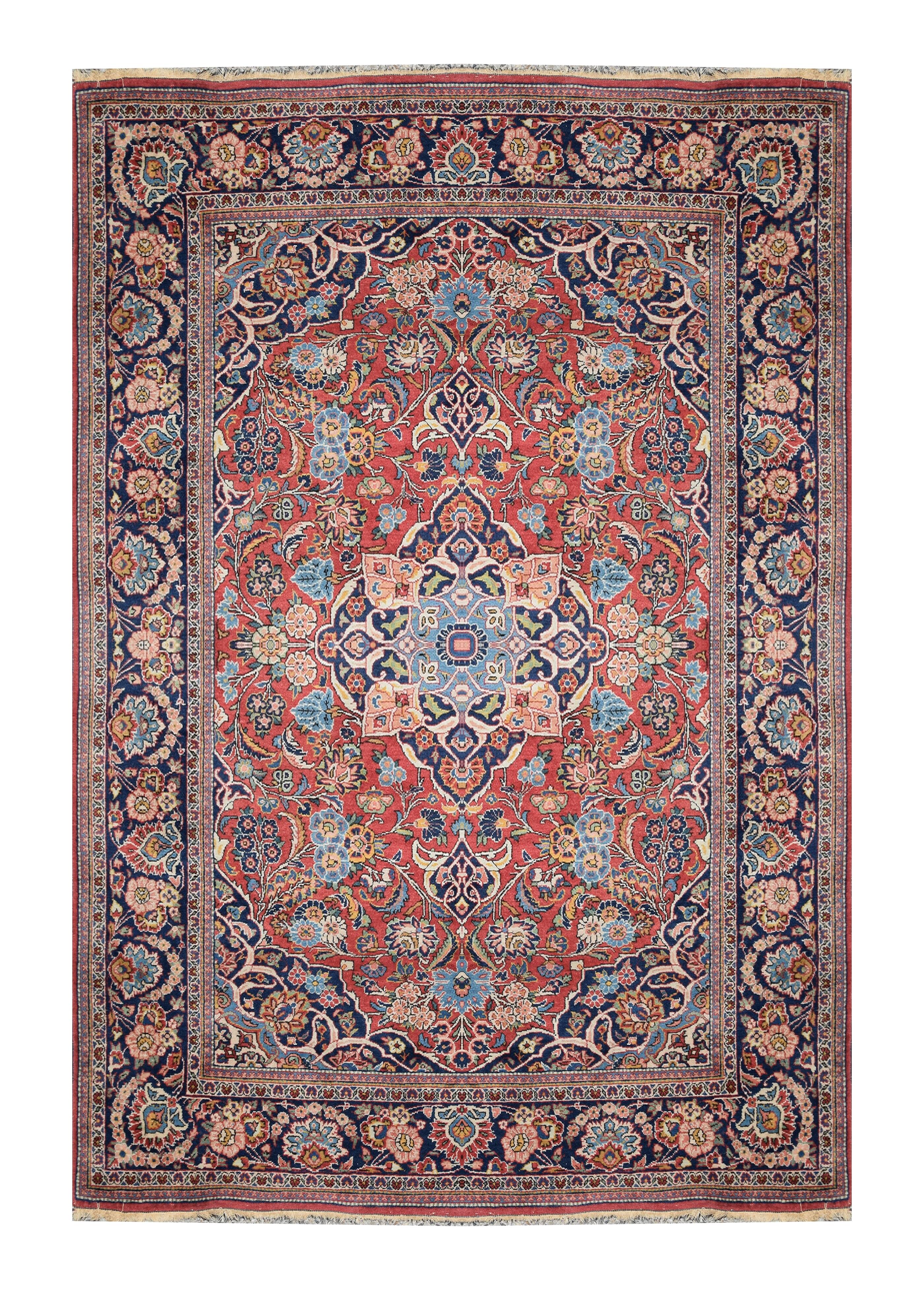 Oriental rug iran kashan dabir old: 1.30 x 2.10