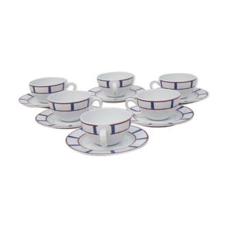 6 tasses a thé porcelaine basque