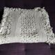 Hand crochet stitch white cotton bedspread