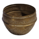 Golden brass cache pot - antique - vintage