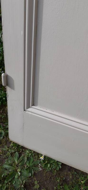 Communication door 1 translucent glass H233.5xL84.5cm old 20th century