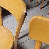 Paire chaises de bistrot ancienne, 1950s