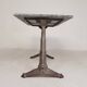 Bistro table with a marble top on a cast iron frame, 1930s.