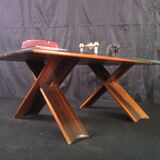 Coffee table in ebony from the 40s/50s